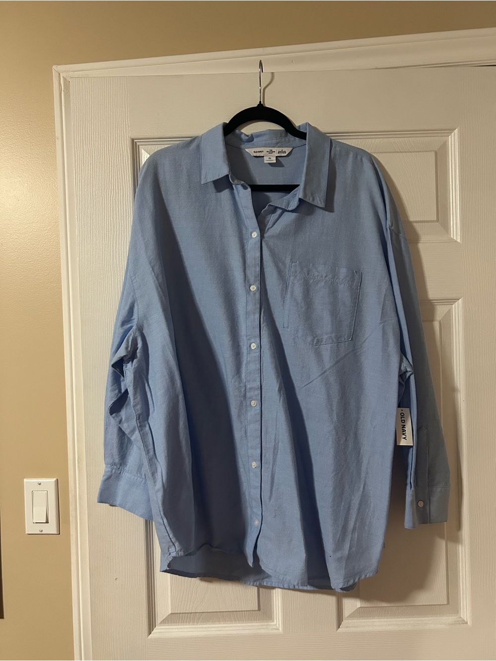 Old Navy Light Blue Women's Button-Down Shirt